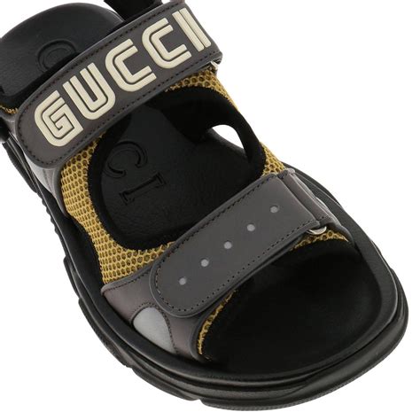 black gucci sandals mens|Gucci transparent sandals.